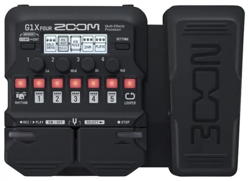 Pedaleira Zoom Efeitos Guitarra Com Pedal Expressão G1X Four