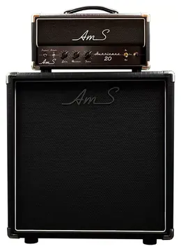 Ams amplifiers Hurricane 20 Head + 1x12 Mini Cab V30-OB - Black