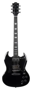 Eko DV-300 BLACK Chitarra Elettrica serie a 22 Tasti con due pickup Humbucker