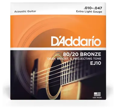 D"Addario EJ10 010/047 extra light 80/20 bronze