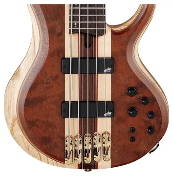 Ibanez BTB Premium Series E-Bass 5 String Natural Shadow Low Gloss + Bag, BTB1835-NDL