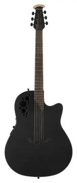 Ovation Elite T E-A Guitar 1778TX-5-G MID-CUT., Black Textured