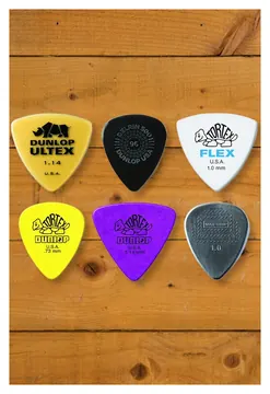 Dunlop Bass Pick Variety Pack - Mixed Gauges - 6-Pack