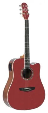 Strinberg Folk Elétrico Cd40c Wr Wine Red Sparkle Cromo (7498)