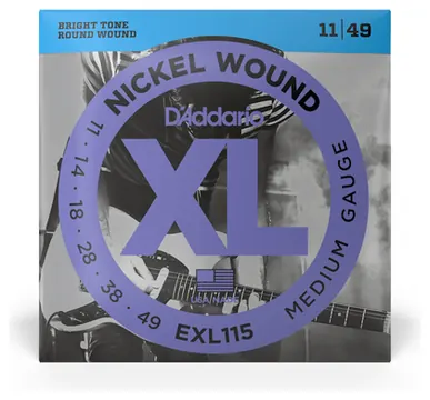 D_Addario D'addario EXL115 Jeu Cordes Guit Electrique Blues/jazz Medium 11-49