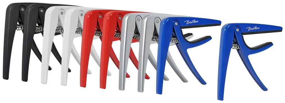 Boston BC-86-MC/10 10-pack of spring loaded capos for classic guitar