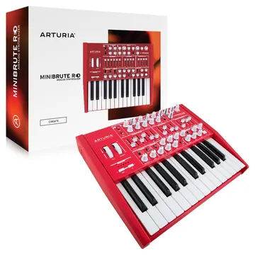 Arturia Minibrute Red Sintetizzatore Analogico Mini Brute Monofonico 25 Tasti Usb Midi Colore Rosso