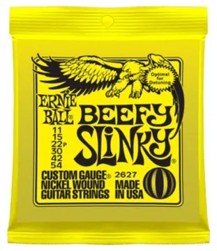 Ernie Ball 2627 Beefy Slinky Medium Electric Strings (.011-.054)