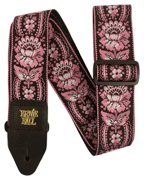 Ernie Ball 5347 Jacquard Gewebe-Gitarrengurt (50mm), pink orleans