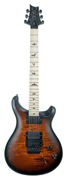 PRS Dustie Waring Signature CE CC Black Amber Smokeburst con Funda