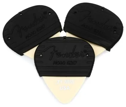 Fender Mojo Grip Picks Dura-tone Delrin 0.71 3-pack - Confezione 3 plettri per chitarra color crema