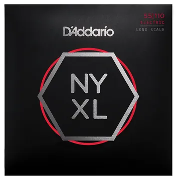 D'Addario NYXL55110 Long Scale, Heavy Bass Guitar Strings, 55-110
