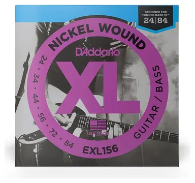 D'Addario EXL156 - XL Electric/Bass Fender VI Nickel Wound | 024-084