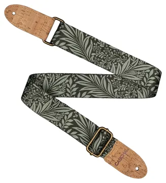 Cascha hochwertiger Gitarrengurt - Olive Jungle
