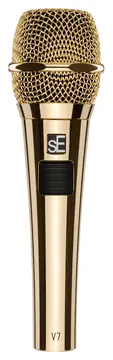 sE electronics V7 PTT Gold Dynamisches Talkback Gesangsmikrofon (Niere)