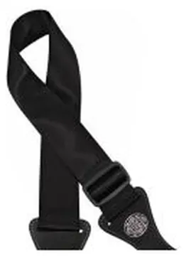 Gaucho Icon Series Black Guitar Strap - Plain GST-140
