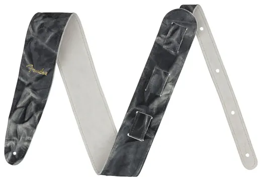 Fender Tie Dye Leather Strap, Black