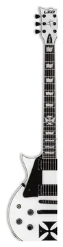 ESP LTD Iron Cross James Hetfield Snow White Left Handed