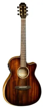 Benson EXF900CE Exodus Series Grand Auditorium Koa Burst Pré Fishman Aço C/ Bag