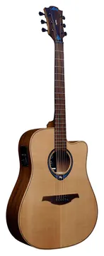 LAG Tramontane THV10DCE Hyvibe 10 Dreadnought Westerngitarre mit Cutaway und Pickup