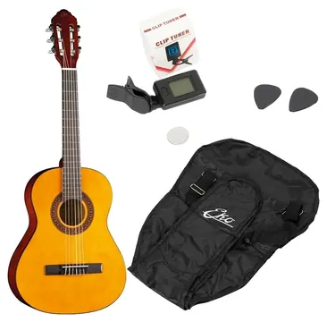 Eko Pack CS-5 Chitarra classica completa di custodia e plettri