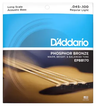 D'Addario Set Long Scale Acoustic Bass Pb 45-100