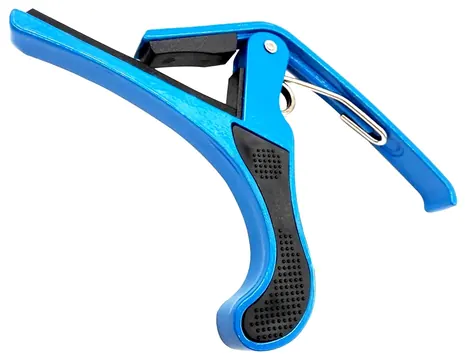 Dolphin Capotraste Dolphin para Violão Nylon Azul com Haste Longa