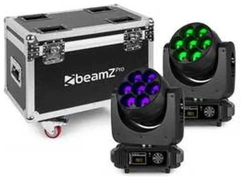 Beamz - MHL740 Mov Head Zoom 7x40W 2pcs FC