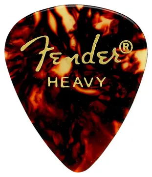 Fender Classic Celluloid, Tortoise Shell, 351-vorm, Heavy, Set van 12