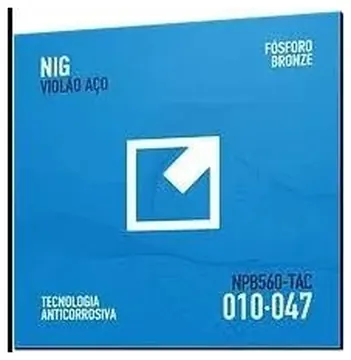 NIG Encordoamento NIG .010 Violão Aço Fósforo Bronze Tecnologia Anticorrosiva NPB560-TAC