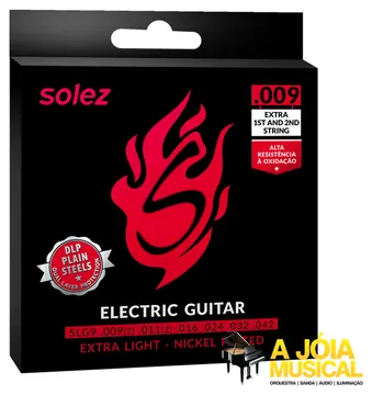 Solez Encordoamento Solez SLG9 009 Extra Light Para Guitarra