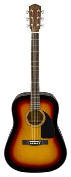 Fender CD-60 Dreadnought V3 DS Acoustic Guitar, Walnut FB, Sunburst