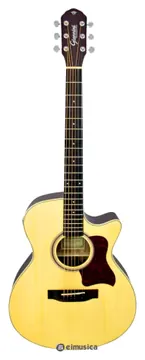 Giannini Performance Plus GGC Plus Eletroacústico Cordas Aço Cor Natural Satin (NS)