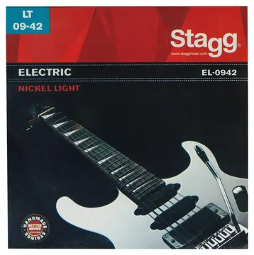 Stagg 9-42 Gauge Nickel Plated Steel Electric Guitar Strings