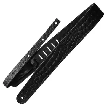 Gitarrengurt Richter Raw II Contour Croco Black