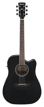 Ibanez AW84CE-WK Verweerd zwart Artwood
