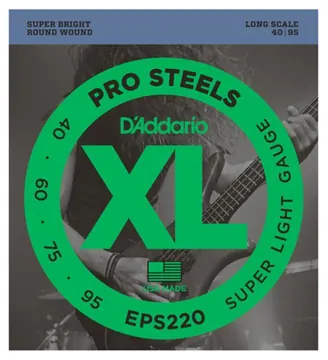 D'Addario EPS220 Prosteels Long Scale Bass Guitar Strings 40-95