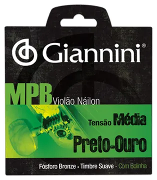 Giannini Encordoamento Para Violão Giannini Genwbg Nylon