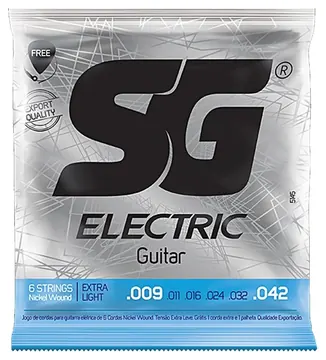 SG Encordoamento Guitarra SG Iz5145 Eletric Niquel 009