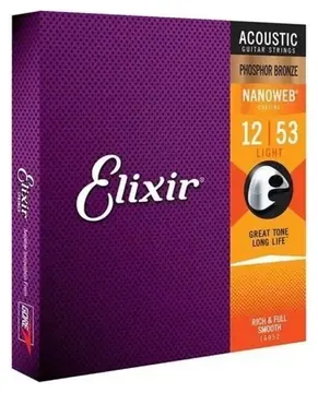 Elixir Encordoamento Elixir Aço 012 Leve Bronze Fosforizado Violão