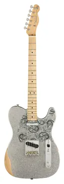 Fender Brad Paisley Roadworn Telecaster Maple Neck Silver