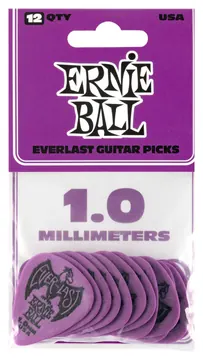 Ernie Ball 9193 Everlast Pick Pack 1,00mm Plektren, violett (12Stück)