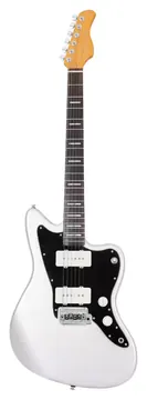 Larry Carlton J3 Silver RN Guitare Electrique Argentée