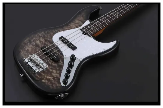 Keipro KJB-Deluxe Pro Q-R Act HTBK Bass Guitar