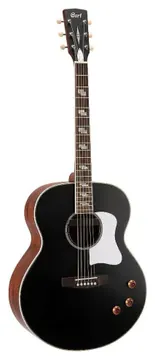 Cort CJ Retro Black Aço Elétrico com Bag Luxo