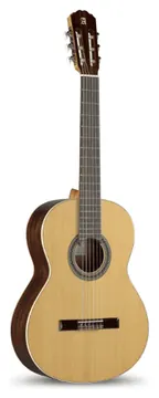 Alhambra 2C Konzertgitarre 4/4 – Zeder massiv, Sapelli-Korpus, spanischer Halsfuß, inkl. Tasche