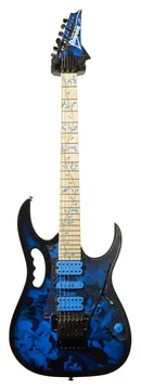 Ibanez JEM77P-BFP Steve Vai Signature Premium Electric Guitar, Blue Floral