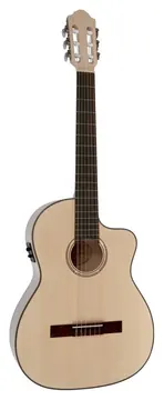 Gewa Pro Natura Silver Fichte/Ahorn Samba Elektro-Konzert-Gitarre 4/4, natur (500240)
