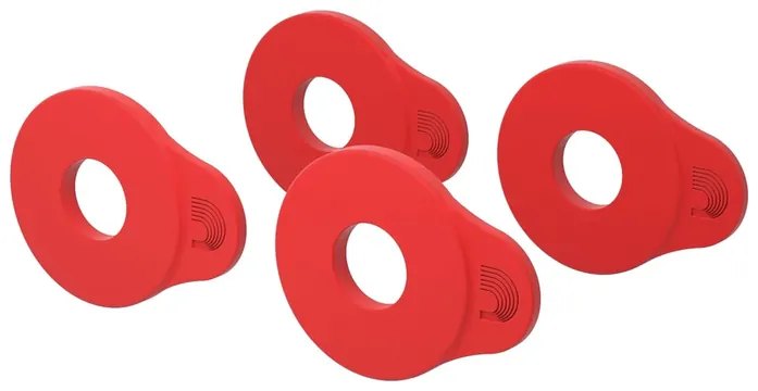 DAddario PW-FLSB-04RD Flex Lock Strap Block Gurtsicherung, rot