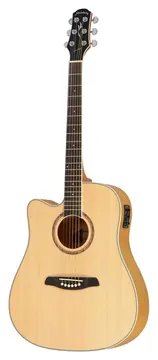 Strinberg London LE30C NS LH Euro Series Folk de Aço C/ Afinador Natural Fosco Canhoto